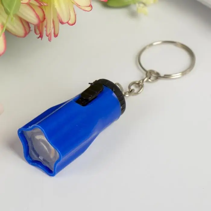 Фонарик брелок для ключей на кольце &laquo;Маленький тюльпанчик&raquo;, МИКС