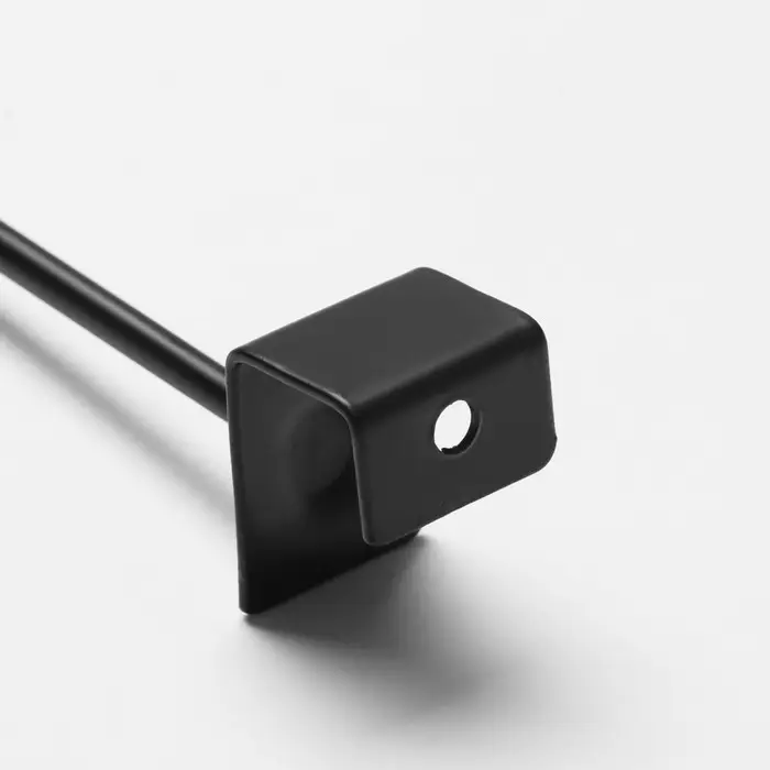 Крючок для металлических экономпанелей, d=4 мм, L=15 см, цвет чёрный матовый