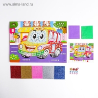 Мозаика стикерная &laquo;Такси&raquo; блестки, стразы