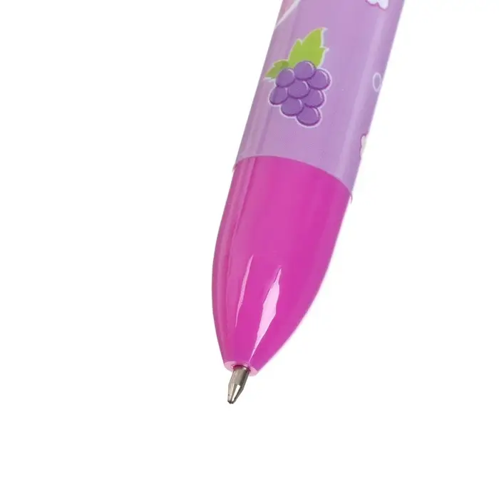 Ручка шариковая многоцветная Calligrata, автоматическая, 6 цветов, с рисунком, МИКС