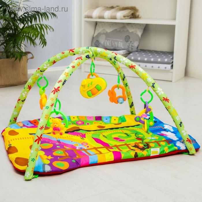 Развивающий коврик с дугами &laquo;Ростомер Жирафик&raquo;, р-р 81х68х0,5 см.