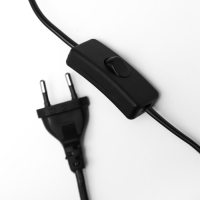 Бра с проводом 59393/1 E14 40Вт черный-хром 15х11х15 см