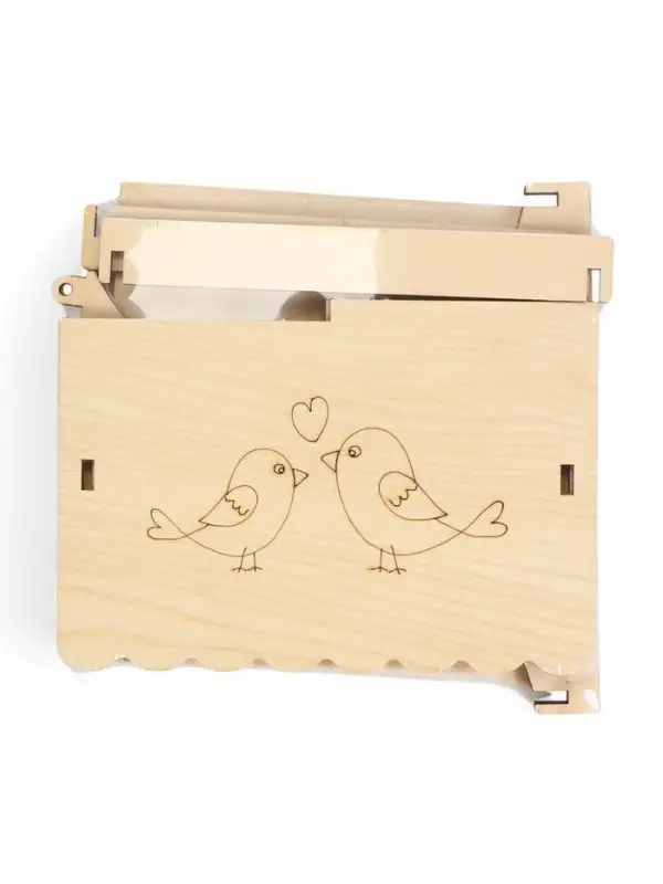 Кормушка для птиц хдф  х  х  см, Разобранная, "Синичник" "Greengo"