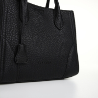 Сумка женская на молнии, TEXTURA, маленький размер, цвет чёрный