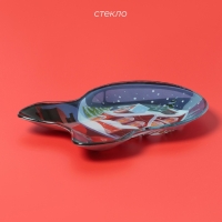 Блюдо сервировочное Доляна &laquo;Снежный шар&raquo;, 18,5&times;13 см, стекло