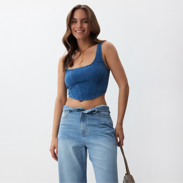 Корсет женский MIST джинсовый, р. XS Корсет женский MIST джинсовый, р. XS