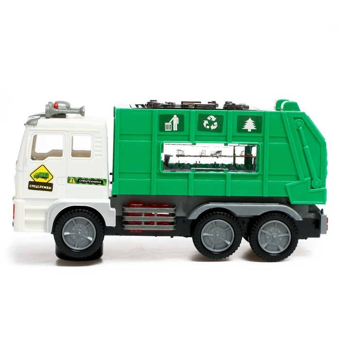 Машина &laquo;Мусоровоз&raquo;, световые и звуковые эффекты, работает от батареек