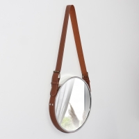 Зеркало настенное &laquo;Антураж&raquo;, d зеркальной поверхности 28 см, цвет серебристый/МИКС