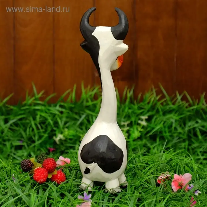 Сувенир дерево "Корова Милка" 27х7х7 см