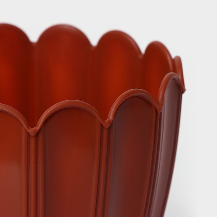 Горшок для цветов с поддоном «Хризантема», 2,1 л, d=16,5 см, h=14,8 см, цвет терракот Горшок для цветов с поддоном «Хризантема», 2,1 л, d=16,5 см, h=14,8 см, цвет терракот