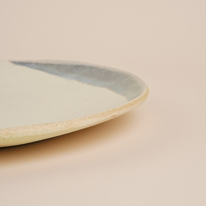 Набор тарелок фарфоровых SL Home &laquo;Волный Сардинии&raquo;, d=21,5 см, цвет бежевый