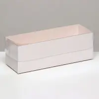 Коробка для макарун, с ложементом, белая 16.5&times;5.5&times;5.5 см