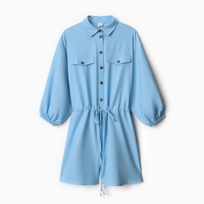 Комбинезон женский Minaku: Casual Collection цвет голубой р-р 44 Комбинезон женский Minaku: Casual Collection цвет голубой р-р 44