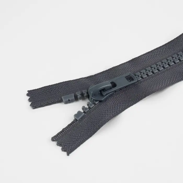 Молния &laquo;Трактор&raquo;, №8, неразъёмная, замок автомат, 18 см, тёмно-серая