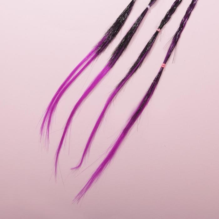 Резинки для волос , детские , цветные косички &laquo;Ошеламляй&raquo;, d=4 см.