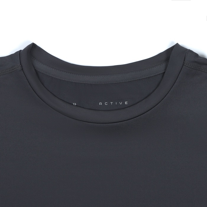 Футболка мужская Resport, р. 48, цвет серый, базовая, со вставками