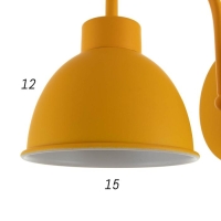 Бра 1669/1YL E27 40Вт желтый 15х22,5х21 см Бра 1669/1YL E27 40Вт желтый 15х22,5х21 см