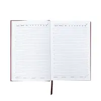 Ежедневник недатир А5 160л Небраска бордо