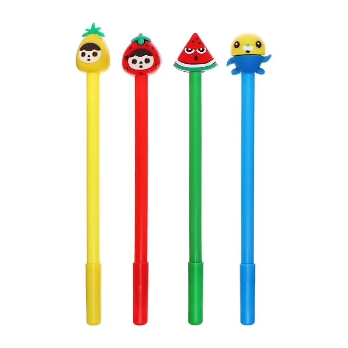 Ручка - прикол гелевая &laquo;Фрукты/Ягоды&raquo;, синий стержень, МИКС