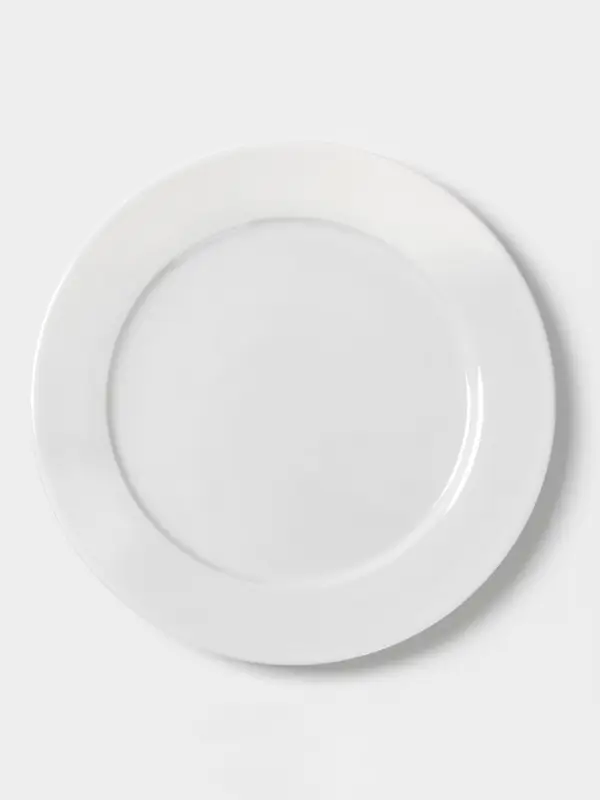 Тарелка Hanna Kn&ouml;vell, d=20 см, с бортом, фарфор, белая