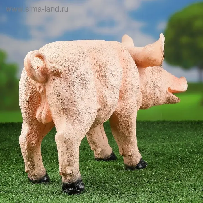 Садовая фигура "Свинка" 24х44см
