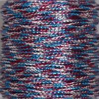 Сутажный шнур на бобине "Синий фиолет" намотка 15 м толщина 2 мм 4,3х4,7х4,7 см