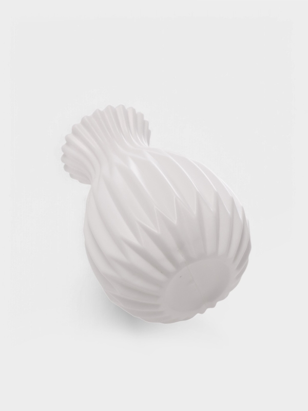 Ваза для цветов Relief, пластик, 11.5×8×17 см, белая Ваза для цветов Relief, пластик, 11.5×8×17 см, белая