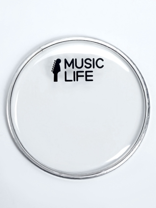Пластик для барабана Music Life 6 дюймов, прозрачный Пластик для барабана Music Life 6 дюймов, прозрачный
