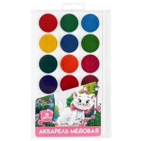 Акварель 18цв пластик, &laquo;Кошечка мари&raquo;, европодвес