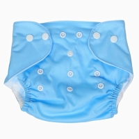 Многоразовый подгузник &laquo;Little baby&raquo;, 3-15 кг, цвет голубой, Крошка Я