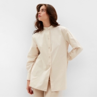 Рубашка женская MINAKU: Casual Collection цвет бежевый, р-р 46 Рубашка женская MINAKU: Casual Collection цвет бежевый, р-р 46