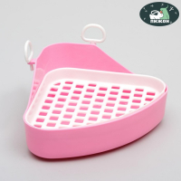 Туалет угловой для кроликов и хорьков, 18,5 х 18 см, микс цветов Туалет угловой для кроликов и хорьков, 18,5 х 18 см, микс цветов