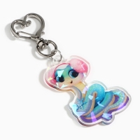 Брелок новогодний, для ключей, голографический &laquo;Волшебных моментов&raquo; 3,7 х 9,2 см