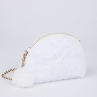 Сумка детская для девочки на молнии, цвет белый Сумка детская для девочки на молнии, цвет белый