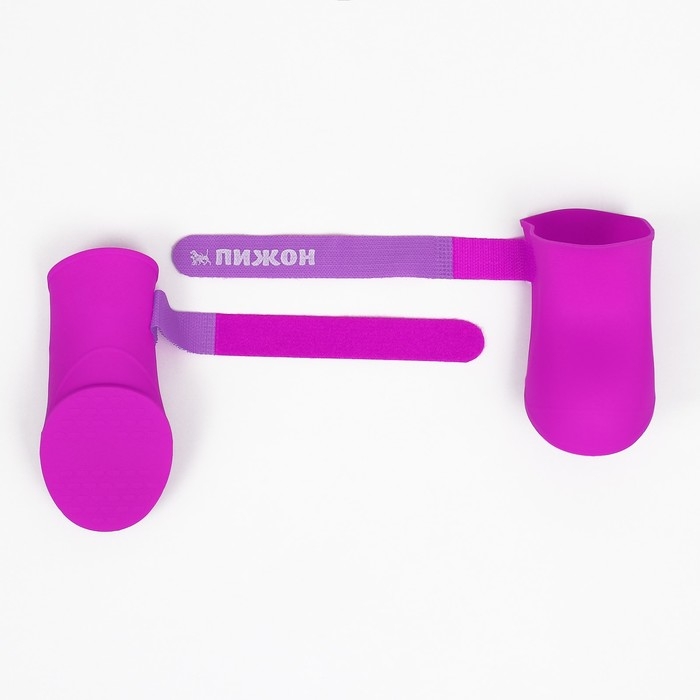 Сапоги резиновые Пижон, набор 4 шт., р-р М (подошва 5 Х 4 см), фиолетовые Сапоги резиновые Пижон, набор 4 шт., р-р М (подошва 5 Х 4 см), фиолетовые