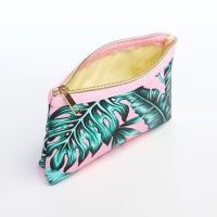 Набор косметичек 2 в 1 на молниях, цвет розовый Набор косметичек 2 в 1 на молниях, цвет розовый