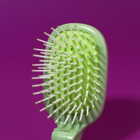 Расчёска массажная, складная, 10 × 6 см, цвет зелёный Расчёска массажная, складная, 10 × 6 см, цвет зелёный