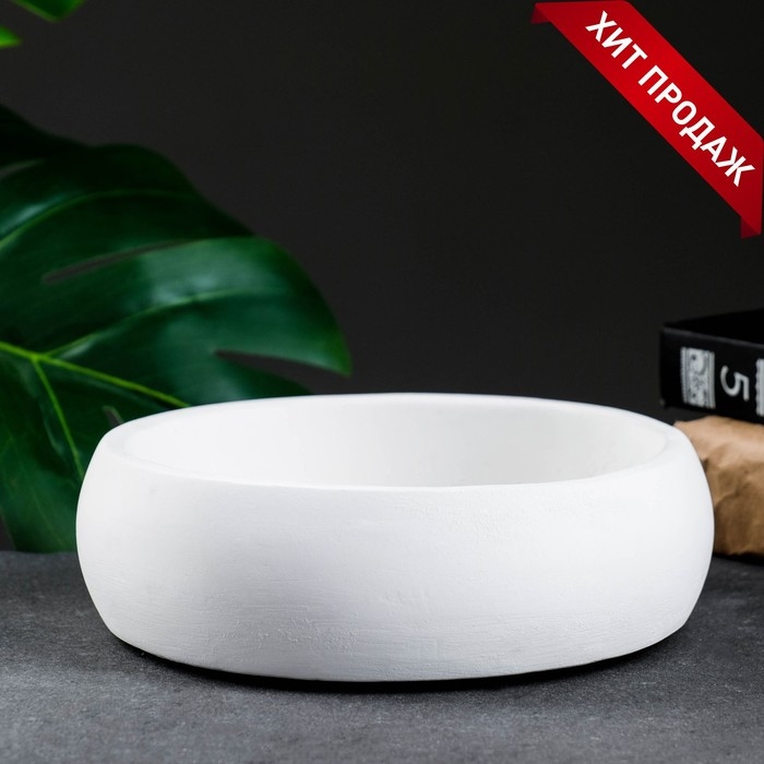 Фигурное кашпо "Бонсайница" для кактусов и суккулентов, 0,8 л/ 18х5,5х d-15 см