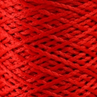 Шнур для вязания 100% полиэфир 1мм 200м/75&plusmn;10гр (27-красный)