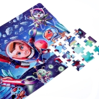 Пазлы светящиеся в темноте &laquo;Космический десант&raquo;, 88 деталей