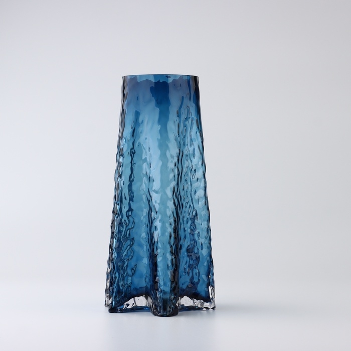 Ваза для цветов &laquo;Джуди&raquo; из синего стекла 25&times;12,5&times;12,5 см
