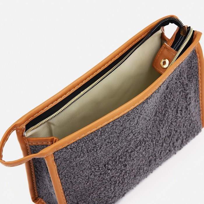 Косметичка на молнии, цвет серый Косметичка на молнии, цвет серый