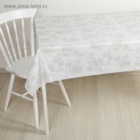 Скатерть без основы многоразовая &laquo;Гжель&raquo;, 120&times;180 см, цвет серебряный