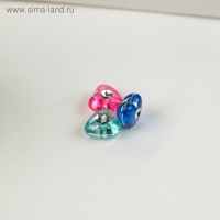 Набор бусин для творчества пластик "Сердечки со стразиками" 20 гр 0,7х0,7 см