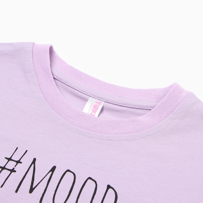 Пижама для девочки (футболка/шорты), цвет сиреневый, рост 104 см Пижама для девочки (футболка/шорты), цвет сиреневый, рост 104 см