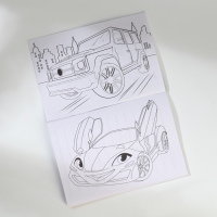 Подарочный набор блокнот-раскраска А6, трекер привычек и восковые мелки &laquo;Пушистому защитнику&raquo;