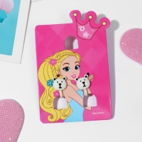 Клипсы детские &laquo;Выбражулька&raquo; мишки, цвет чёрно-белый