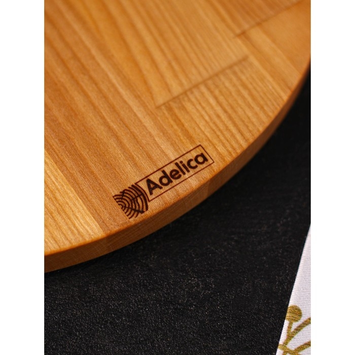 Подарочный набор деревянной посуды Adelica &laquo;Сырная мозайка&raquo;, доска разделочная 35&times;22 см, менажницы 4 шт, 12,5&times;9 см, берёза