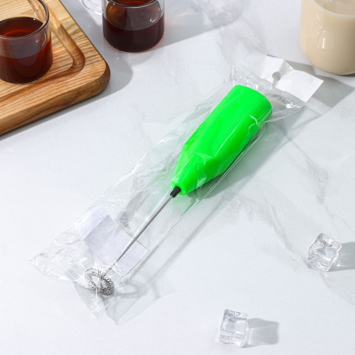 Капучинатор Доляна, 20×4×2,5 см, 2,5 Вт, цвет зелёный Капучинатор Доляна, 20×4×2,5 см, 2,5 Вт, цвет зелёный