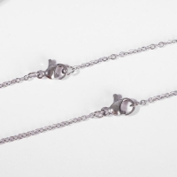 Кулоны &laquo;Неразлучники&raquo; волк и волчица, цвет серебро, 45 см